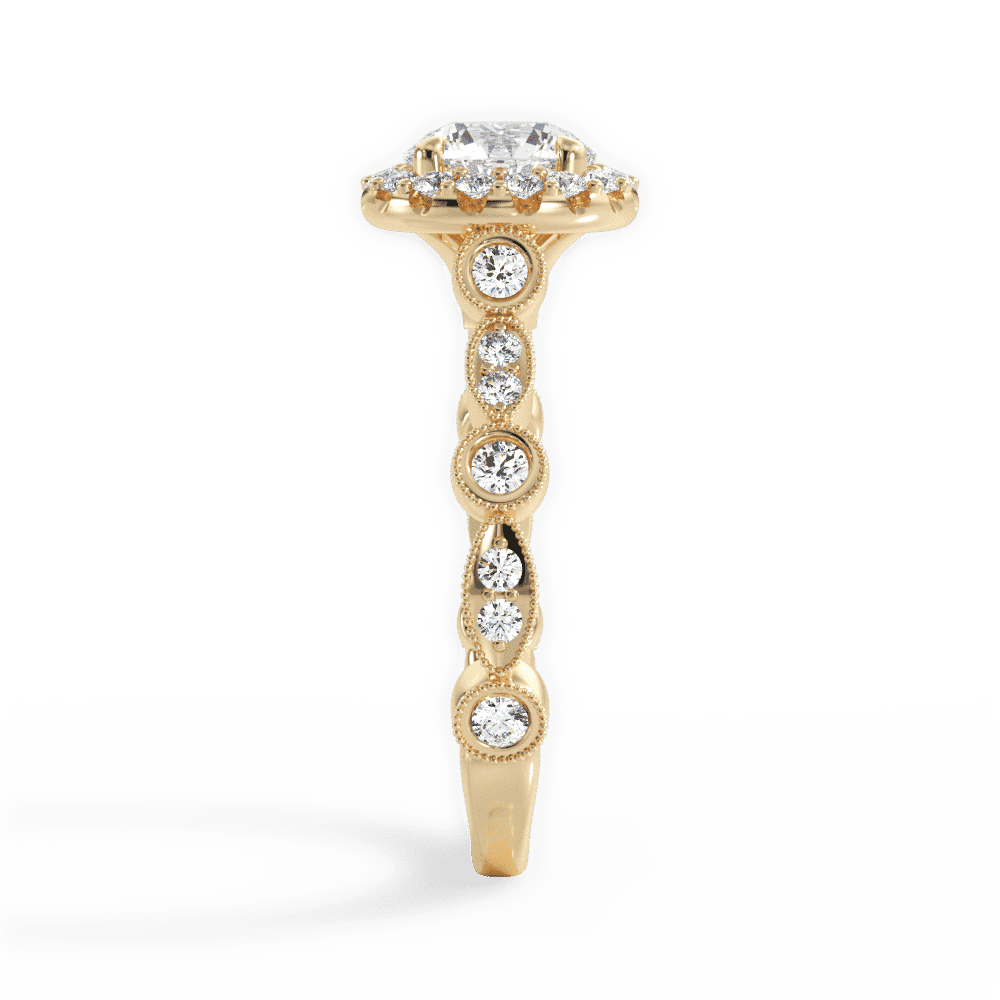 14kt Yellow Gold/18kt Yellow Gold/round/perspective