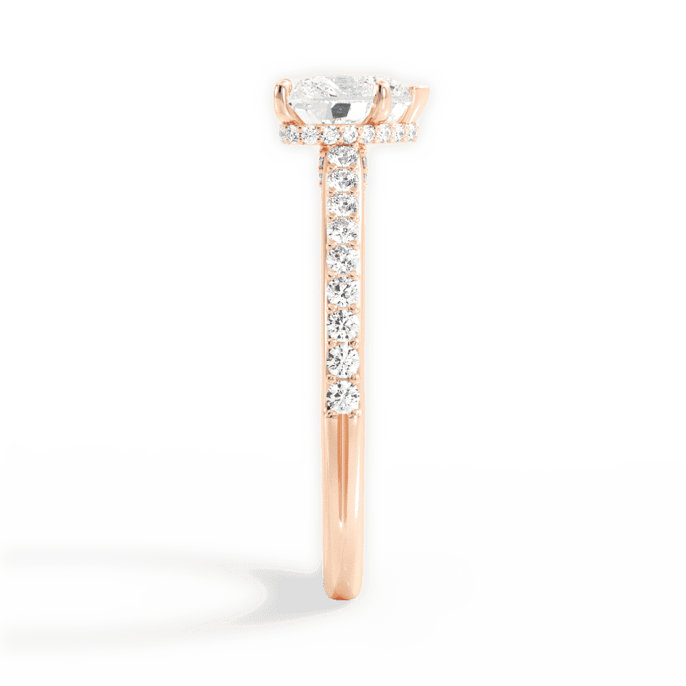 14kt Rose Gold/18kt Rose Gold/heart/perspective