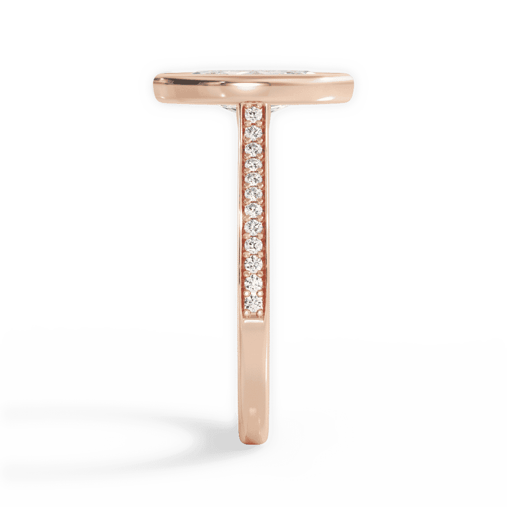 14kt Rose Gold/18kt Rose Gold/marquise/perspective