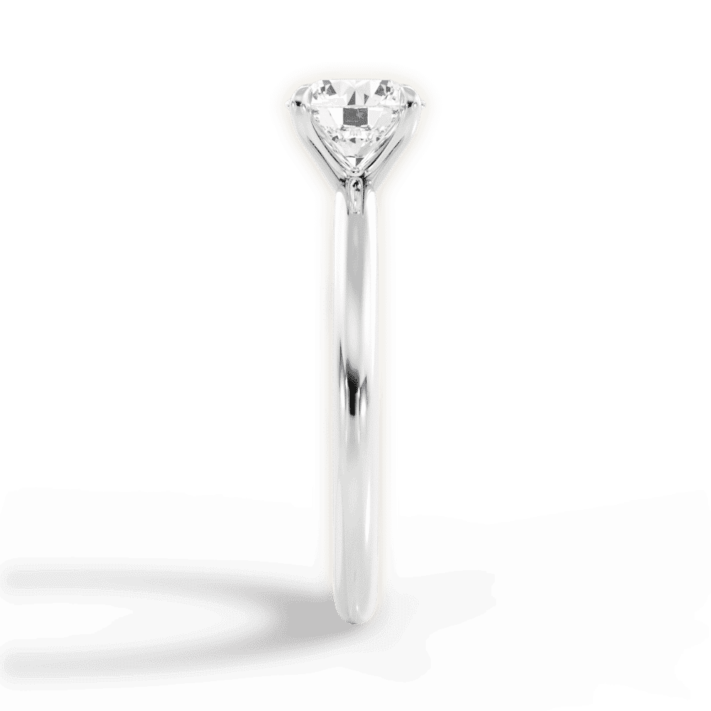14kt White Gold/18kt White Gold/Platinum/round/perspective