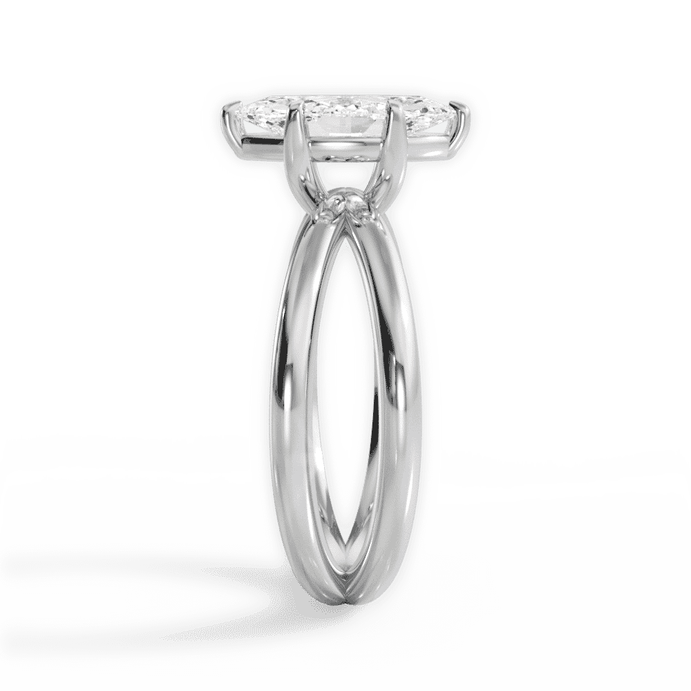 14kt White Gold/18kt White Gold/Platinum/marquise/perspective