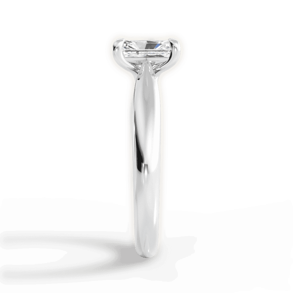 14kt White Gold/18kt White Gold/Platinum/radiant/perspective