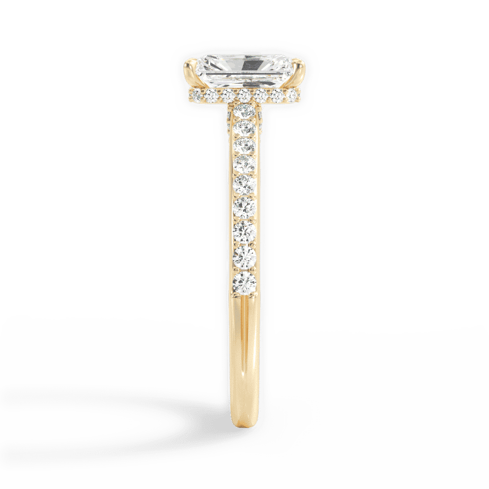 14kt Yellow Gold/18kt Yellow Gold/radiant/perspective