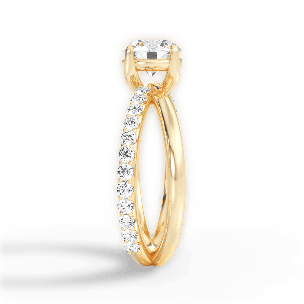 14kt Yellow Gold/18kt Yellow Gold/round/perspective