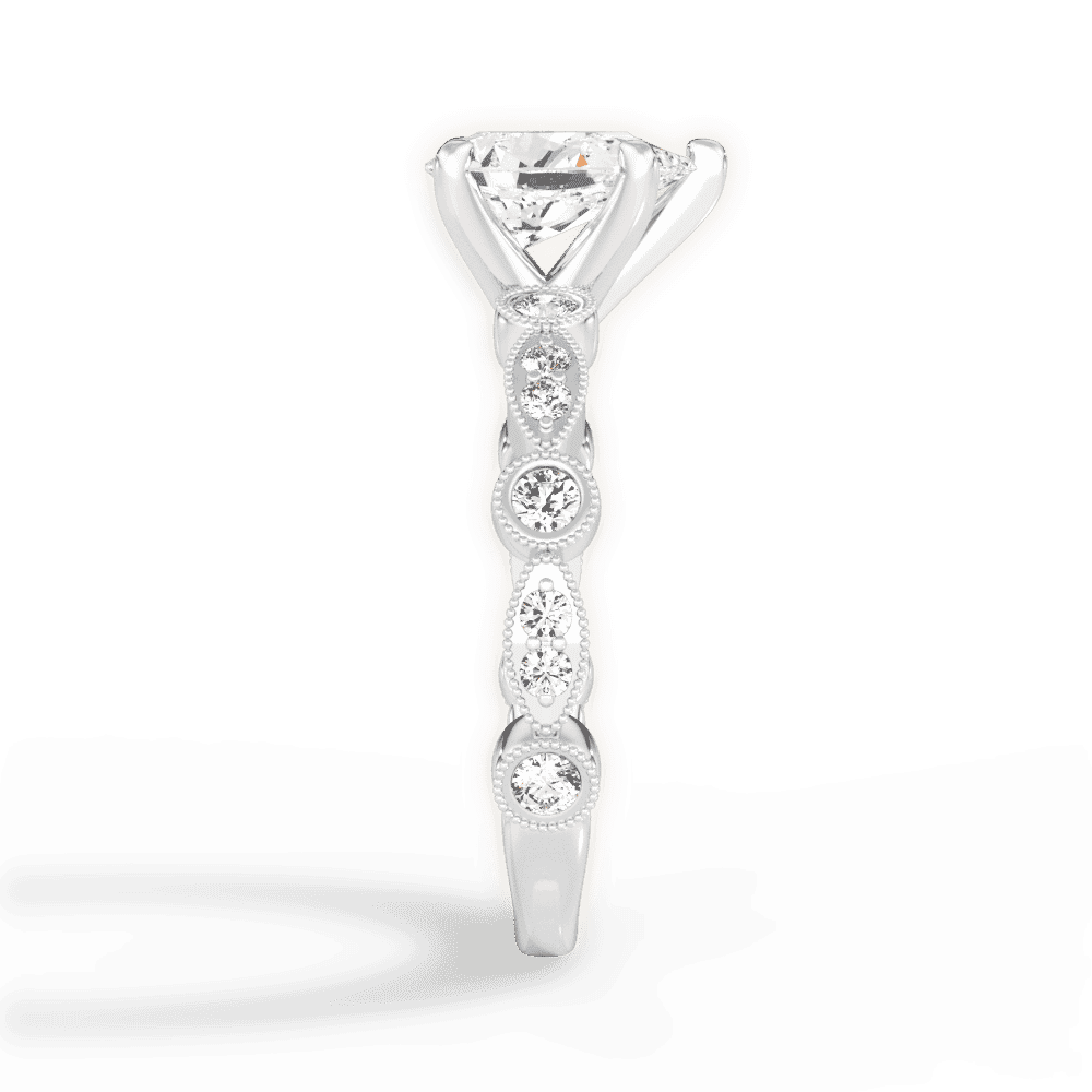 14kt White Gold/18kt White Gold/Platinum/pear/perspective