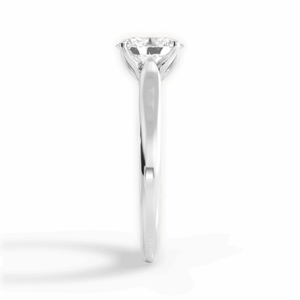 14kt White Gold/18kt White Gold/Platinum/oval/perspective
