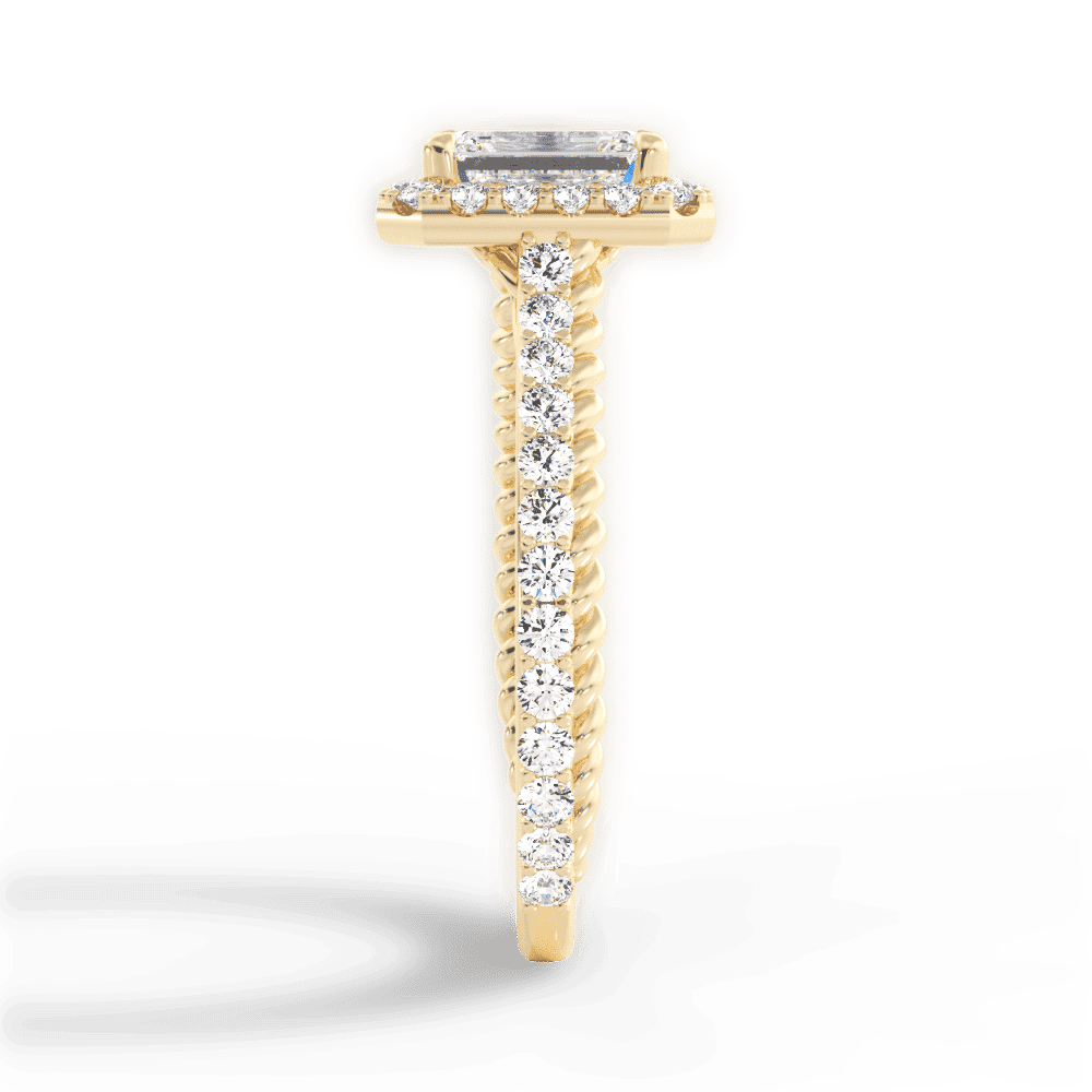 14kt Yellow Gold/18kt Yellow Gold/emerald/perspective