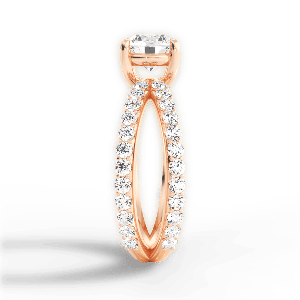 14kt Rose Gold/18kt Rose Gold/round/perspective
