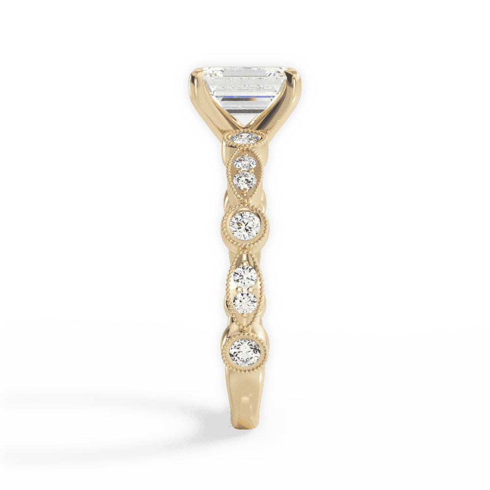 14kt Yellow Gold/18kt Yellow Gold/emerald/perspective