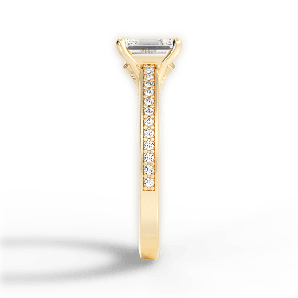 14kt Yellow Gold/18kt Yellow Gold/emerald/perspective