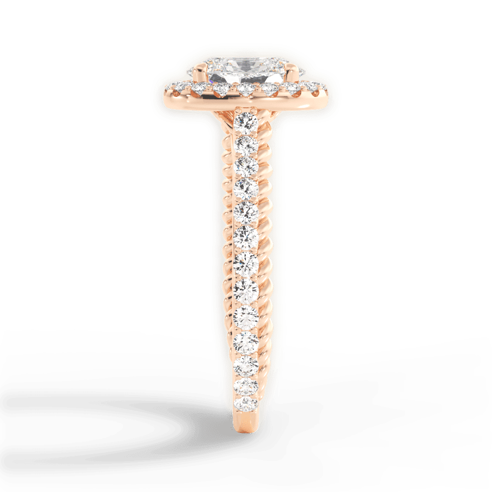 14kt Rose Gold/18kt Rose Gold/oval/perspective