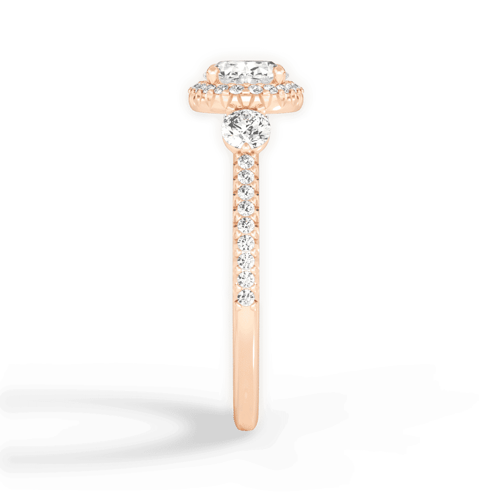14kt Rose Gold/18kt Rose Gold/oval/perspective
