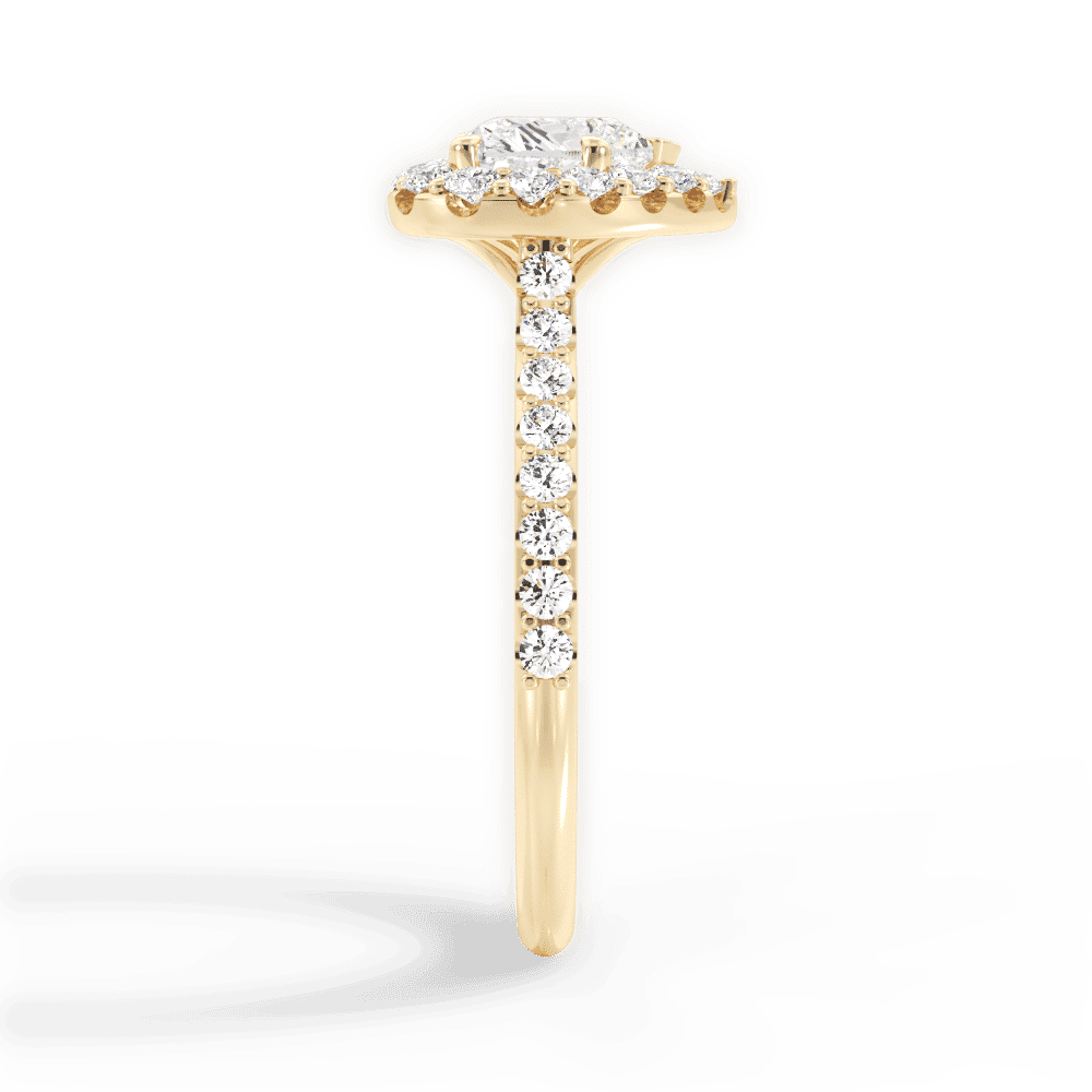 14kt Yellow Gold/18kt Yellow Gold/heart/perspective