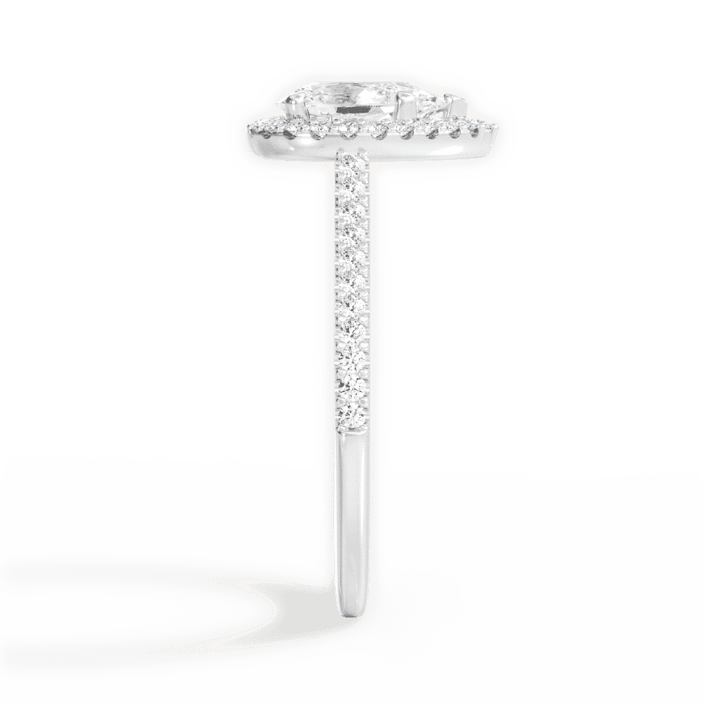 14kt White Gold/18kt White Gold/Platinum/pear/perspective