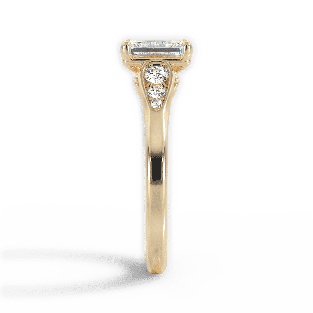 14kt Yellow Gold/18kt Yellow Gold/emerald/perspective