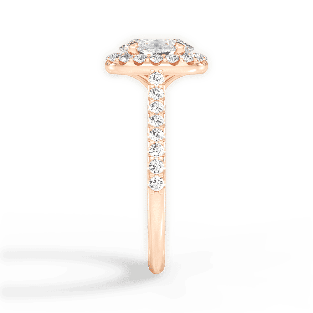 14kt Rose Gold/18kt Rose Gold/oval/perspective