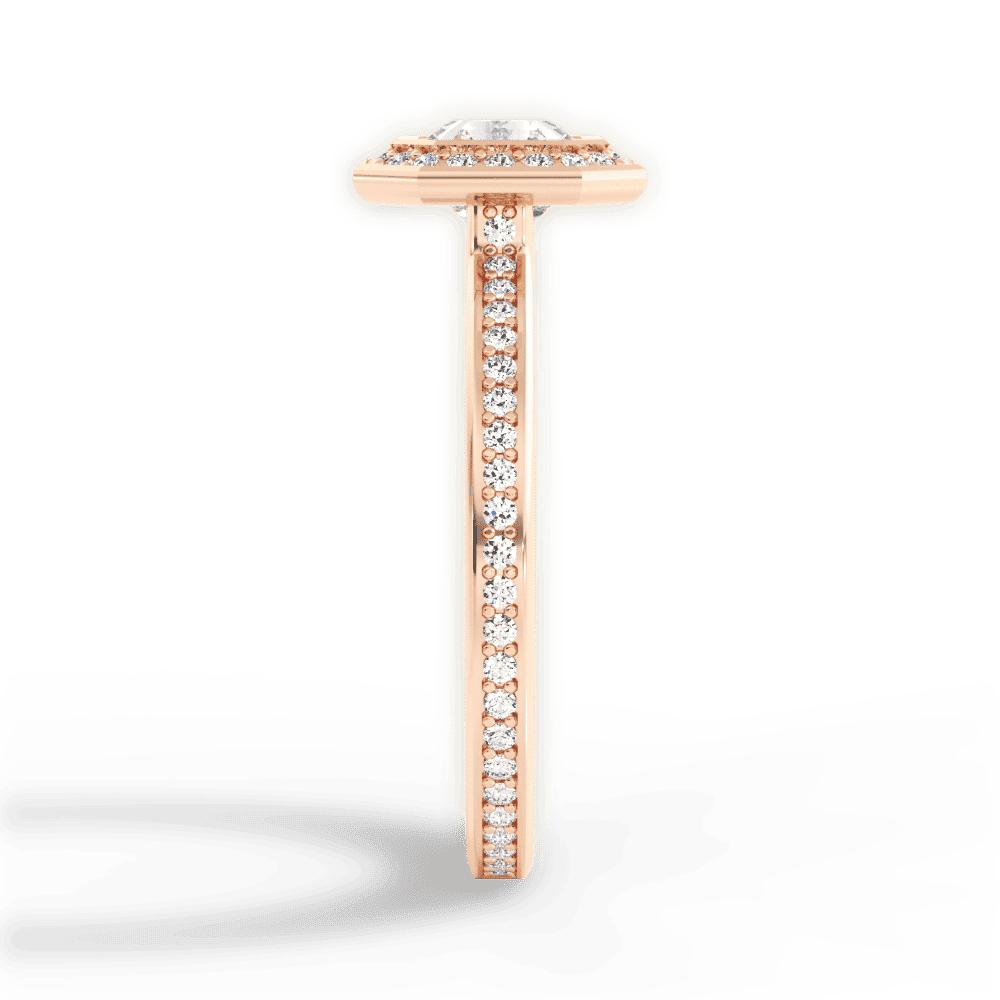 14kt Rose Gold/18kt Rose Gold/asscher/perspective