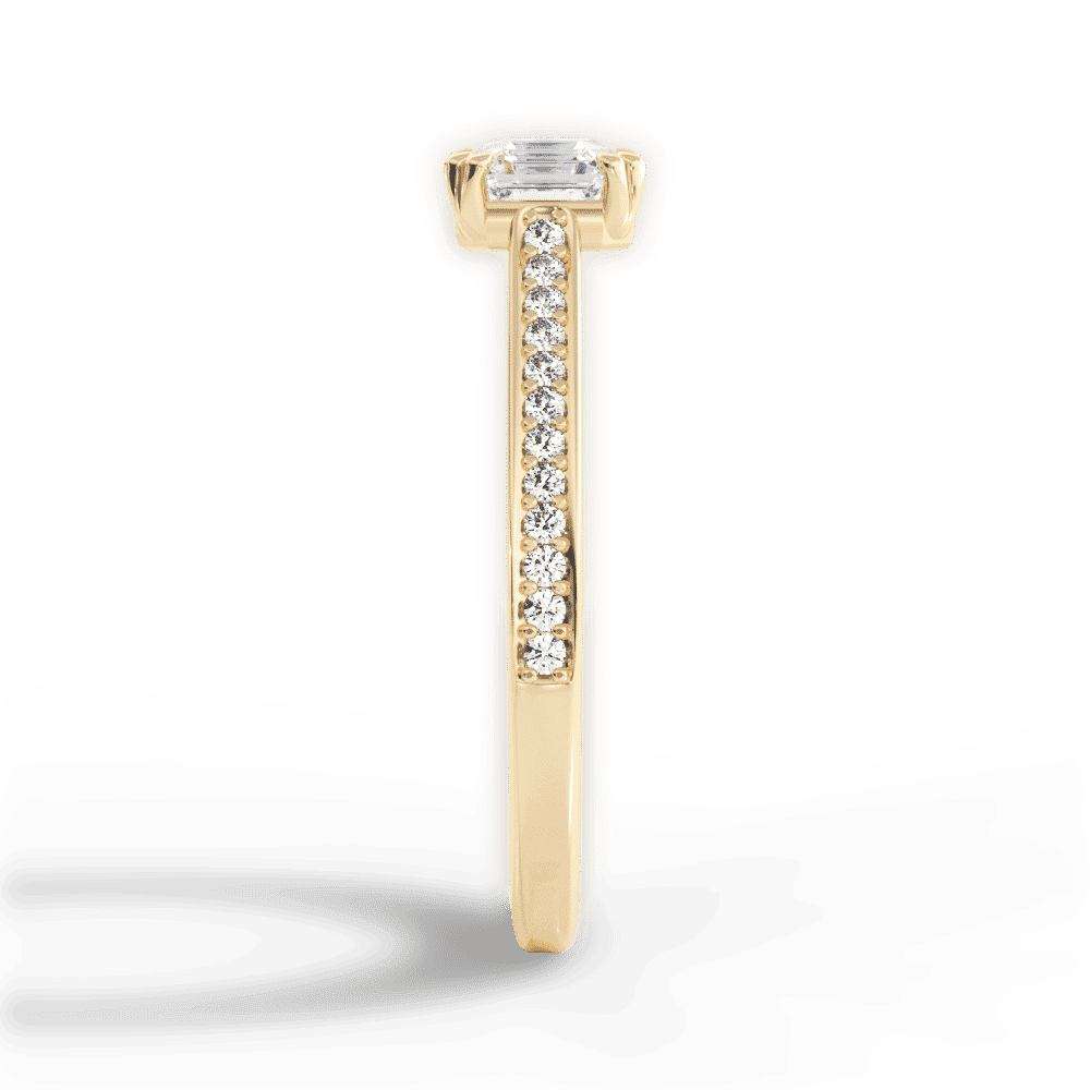 14kt Yellow Gold/18kt Yellow Gold/asscher/perspective