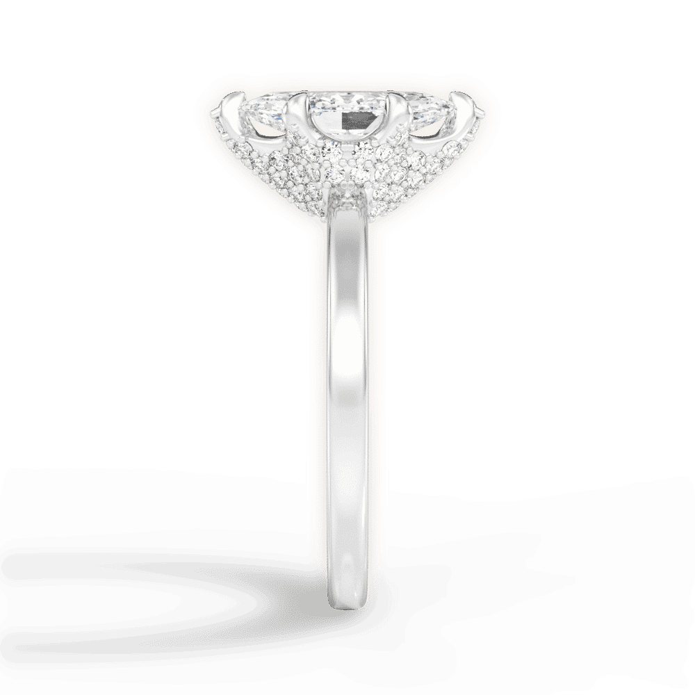 14kt White Gold/18kt White Gold/Platinum/marquise/perspective