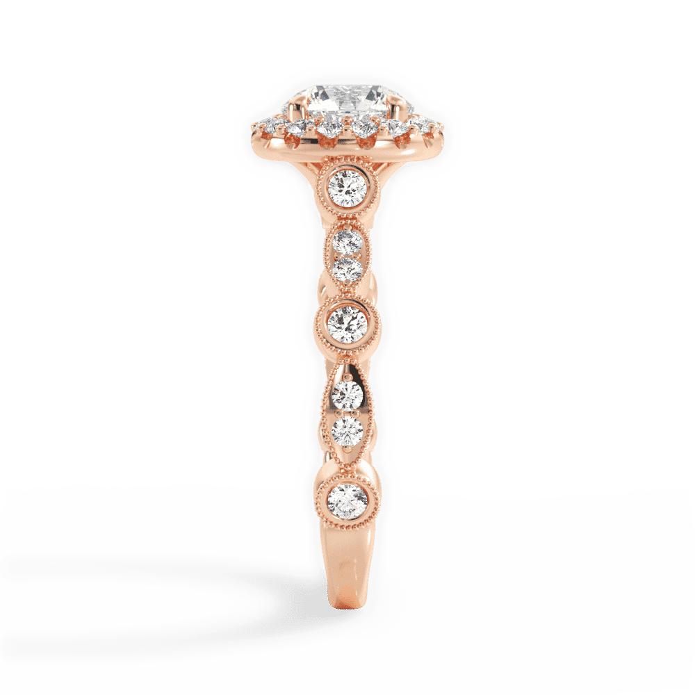 14kt Rose Gold/18kt Rose Gold/round/perspective