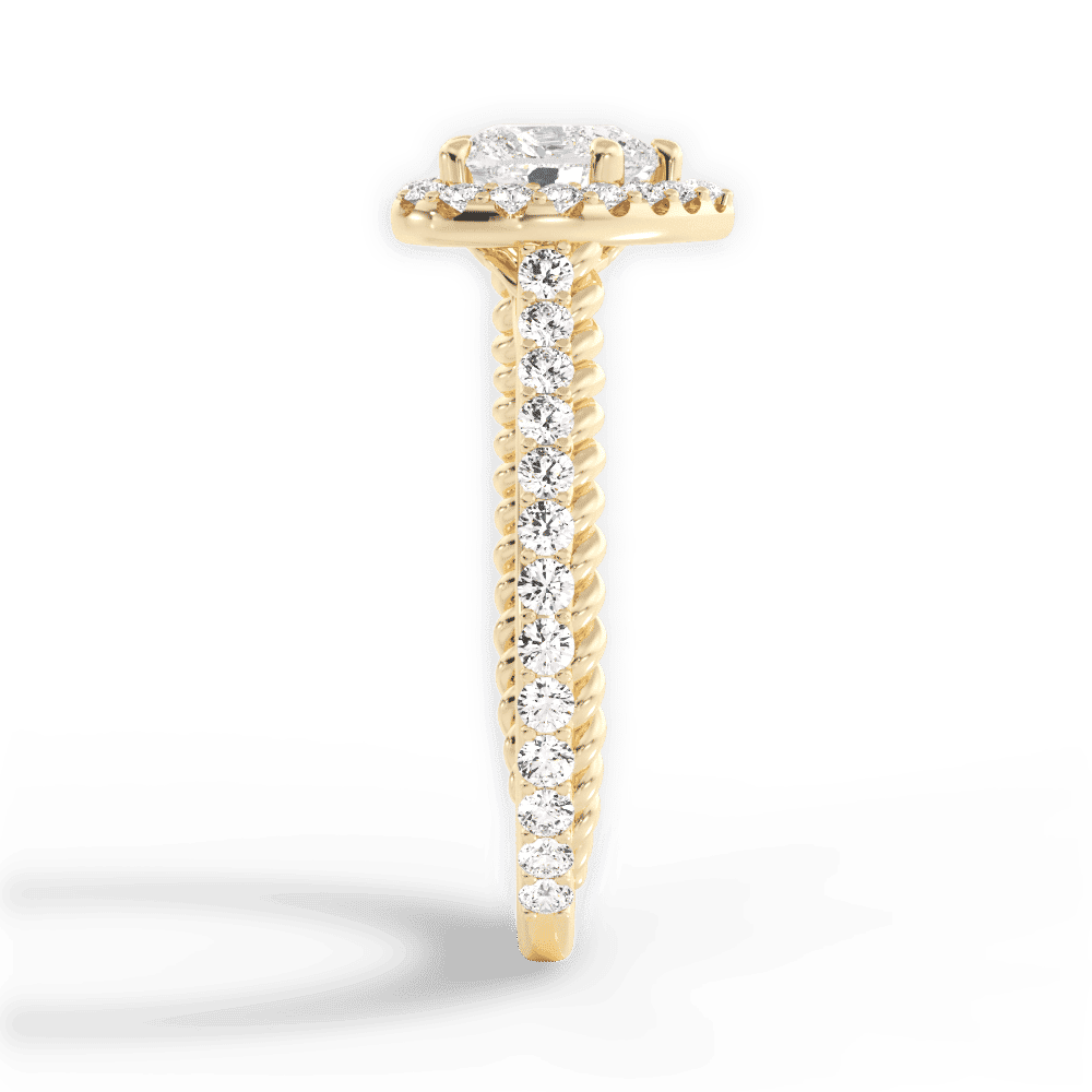 14kt Yellow Gold/18kt Yellow Gold/heart/perspective