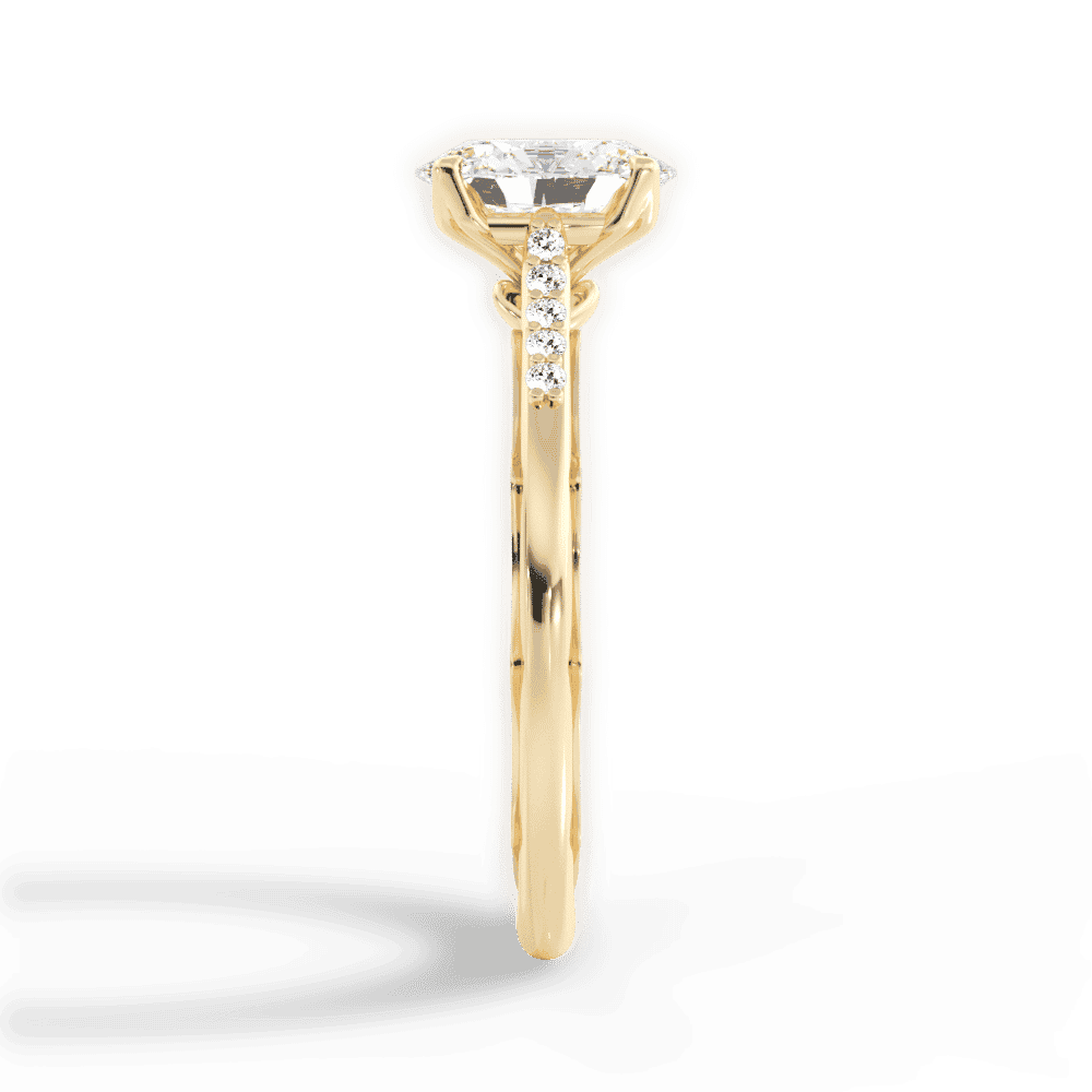 14kt Yellow Gold/18kt Yellow Gold/oval/perspective