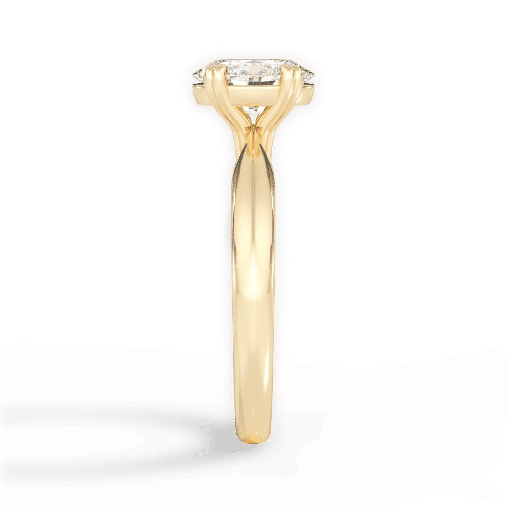 14kt Yellow Gold/18kt Yellow Gold/oval/perspective