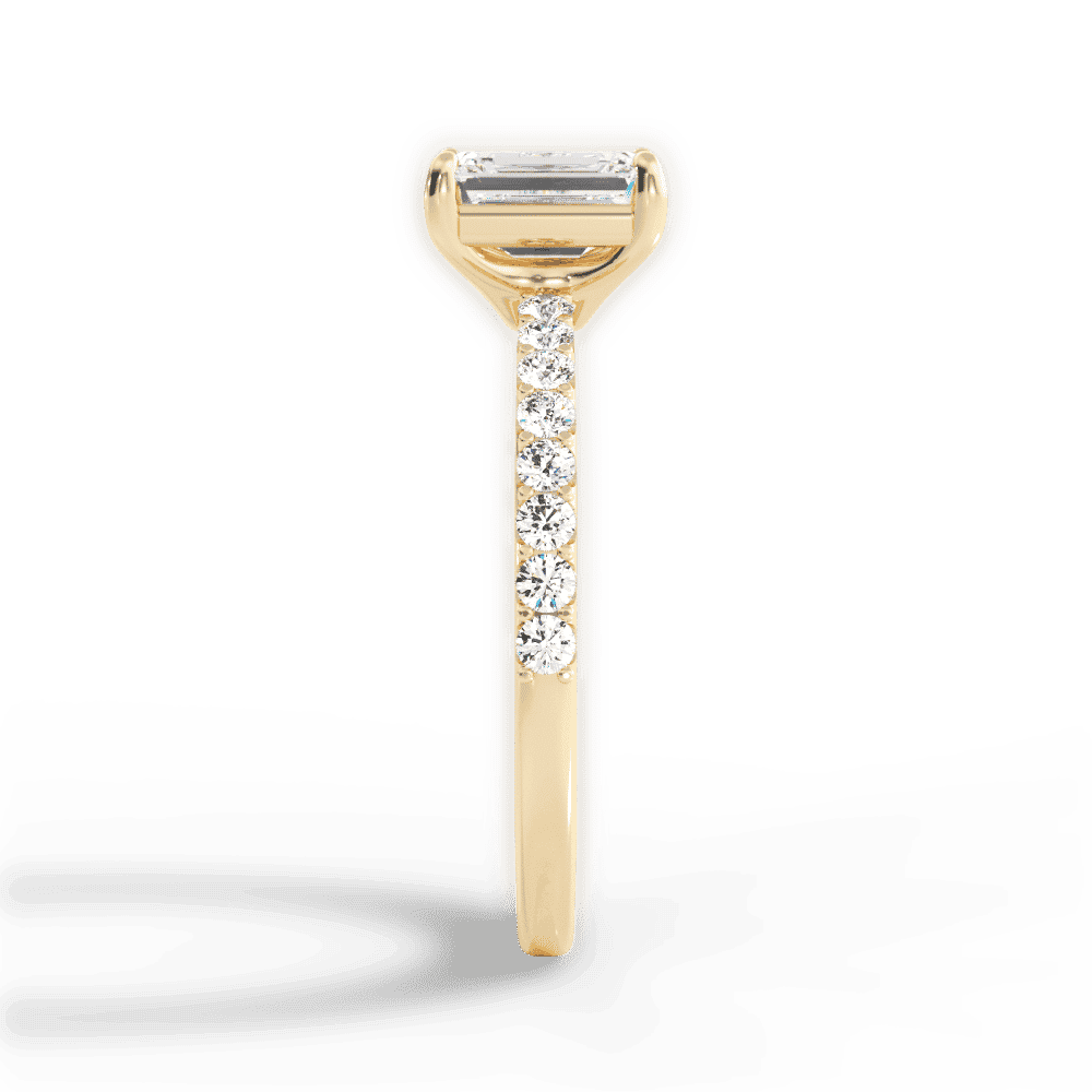 14kt Yellow Gold/18kt Yellow Gold/emerald/perspective