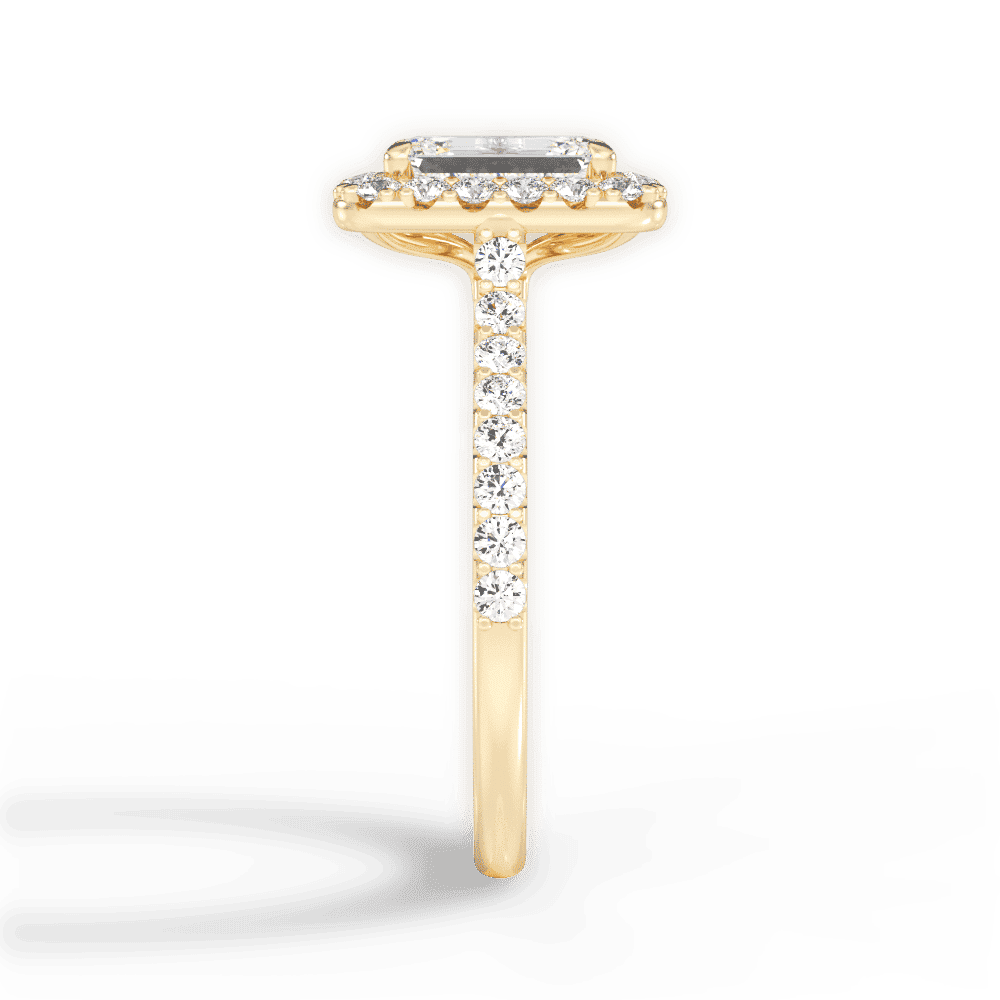 14kt Yellow Gold/18kt Yellow Gold/emerald/perspective