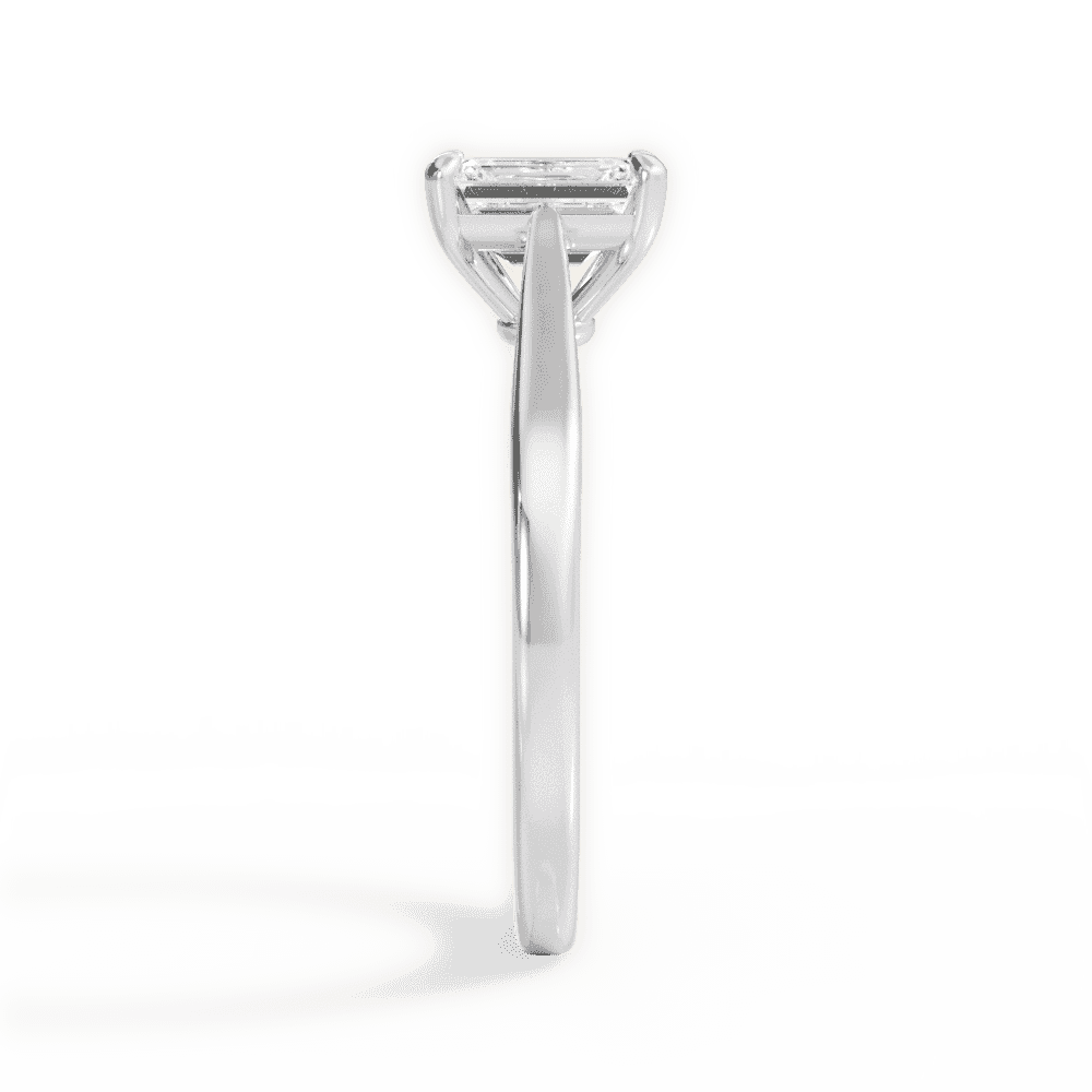 14kt White Gold/18kt White Gold/Platinum/emerald/perspective