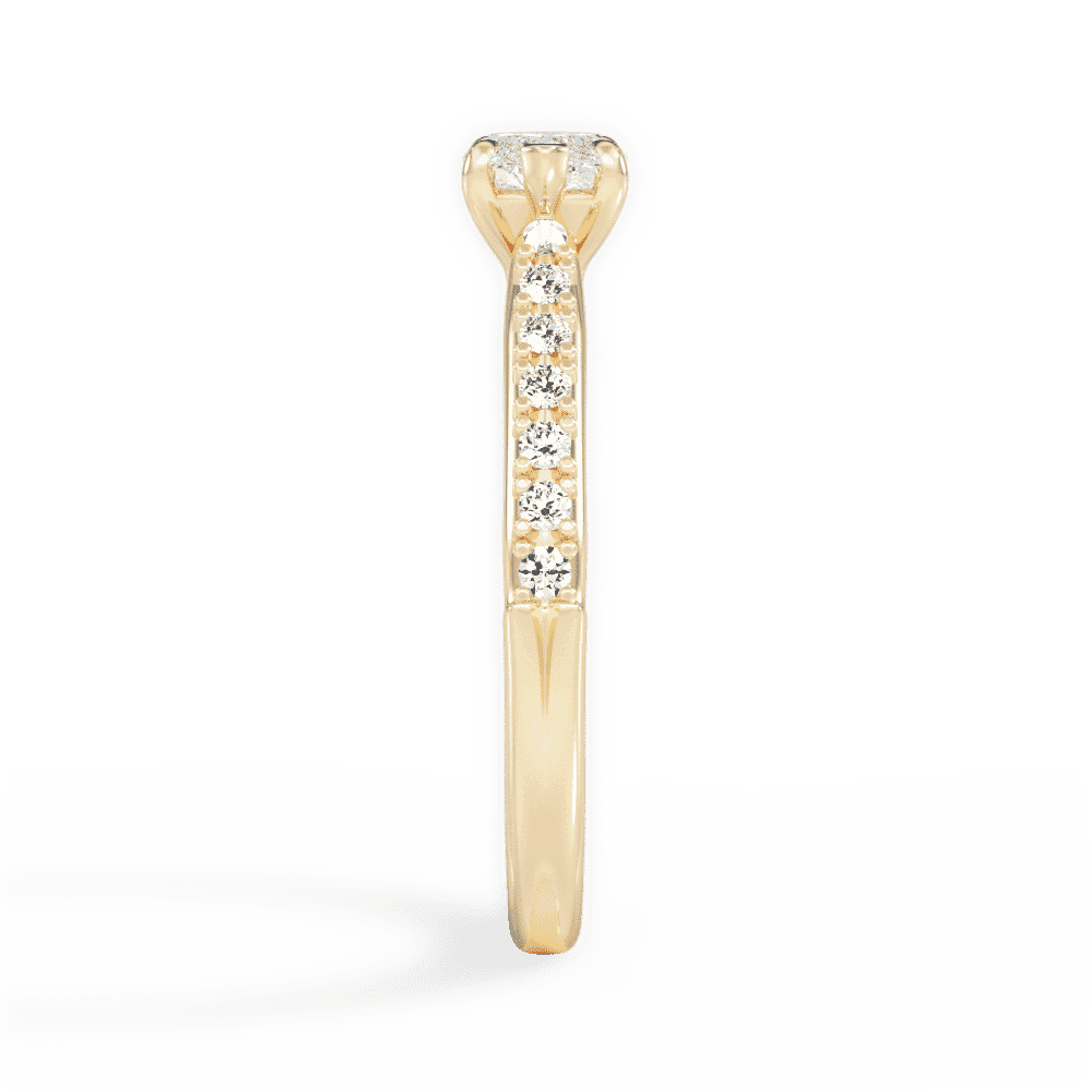 14kt Yellow Gold/18kt Yellow Gold/marquise/perspective