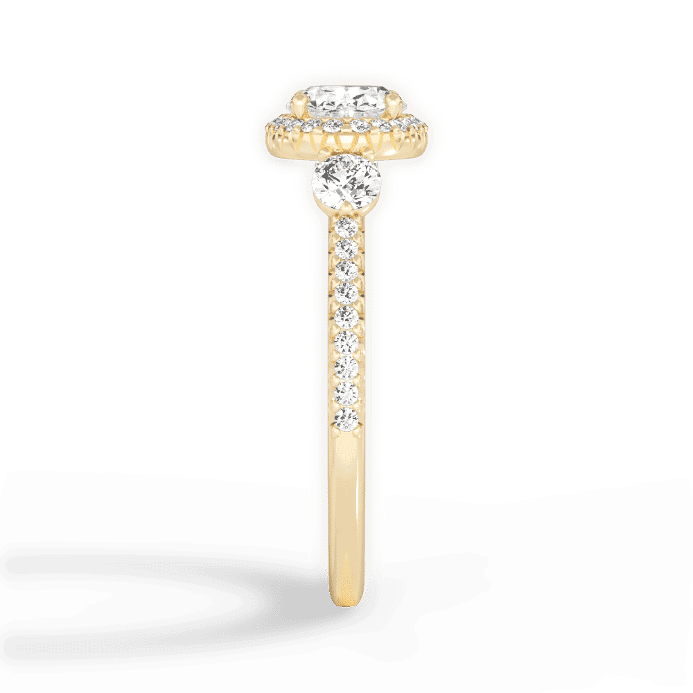 14kt Yellow Gold/18kt Yellow Gold/oval/perspective