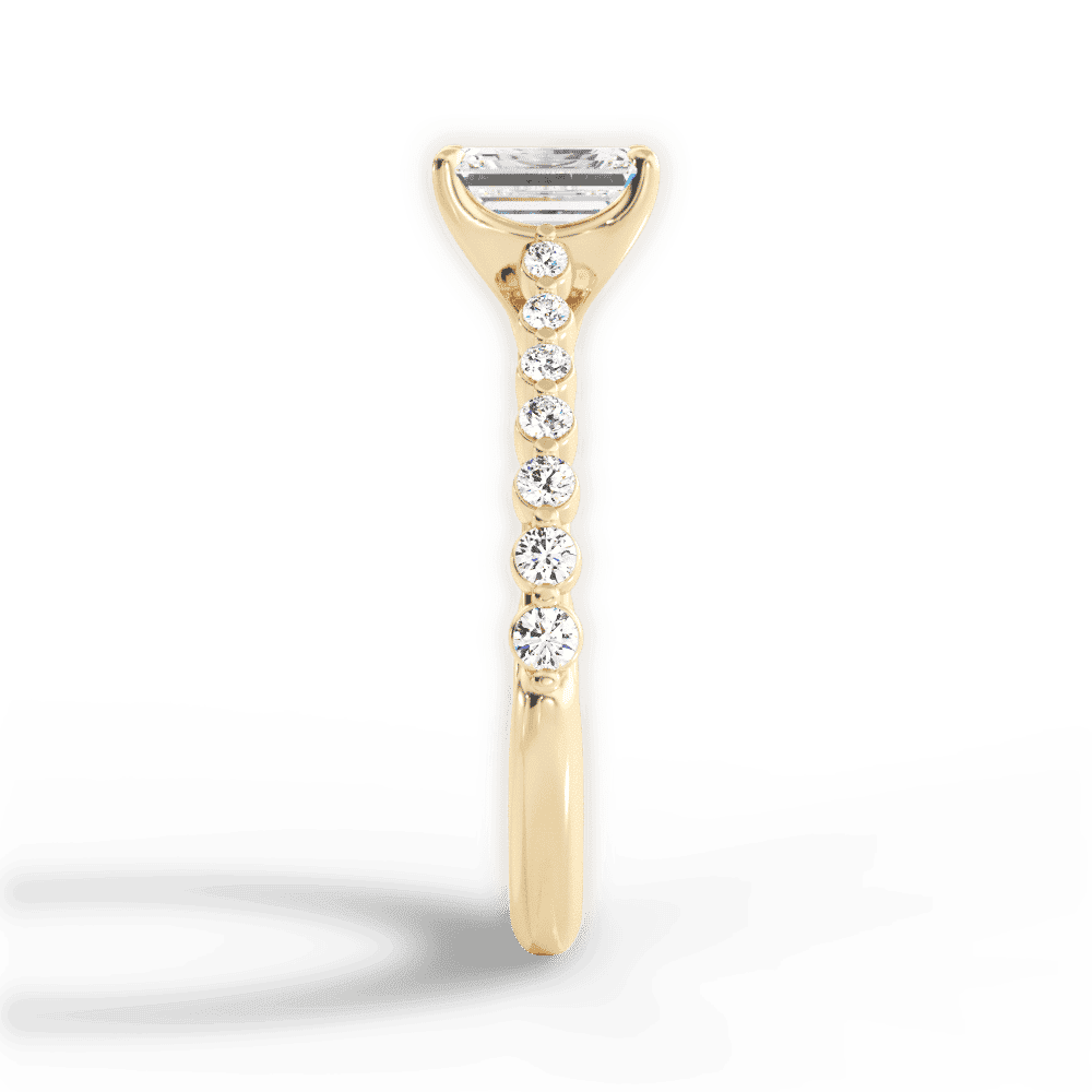 14kt Yellow Gold/18kt Yellow Gold/emerald/perspective