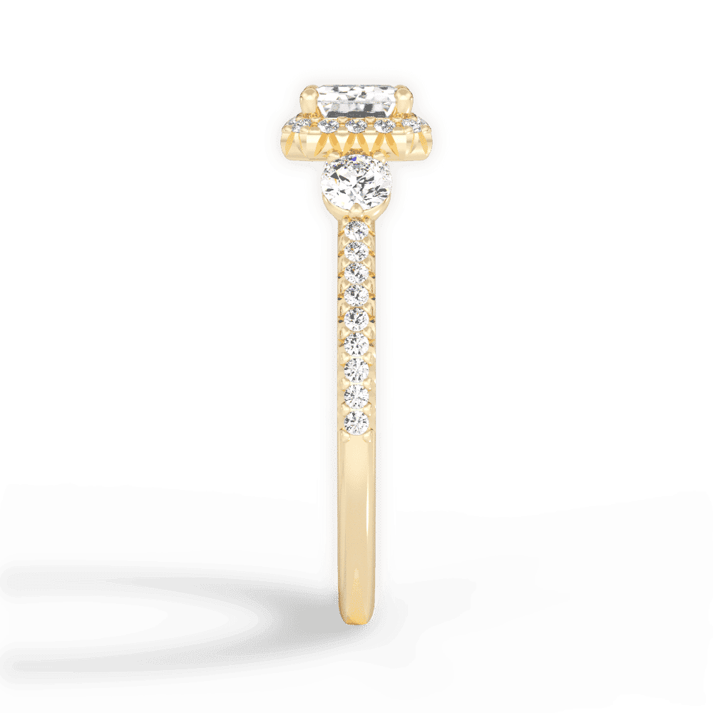 14kt Yellow Gold/18kt Yellow Gold/emerald/perspective