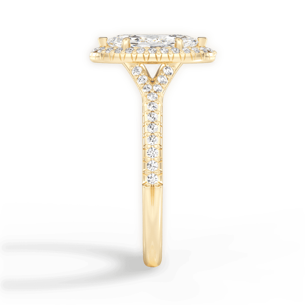 14kt Yellow Gold/18kt Yellow Gold/marquise/perspective