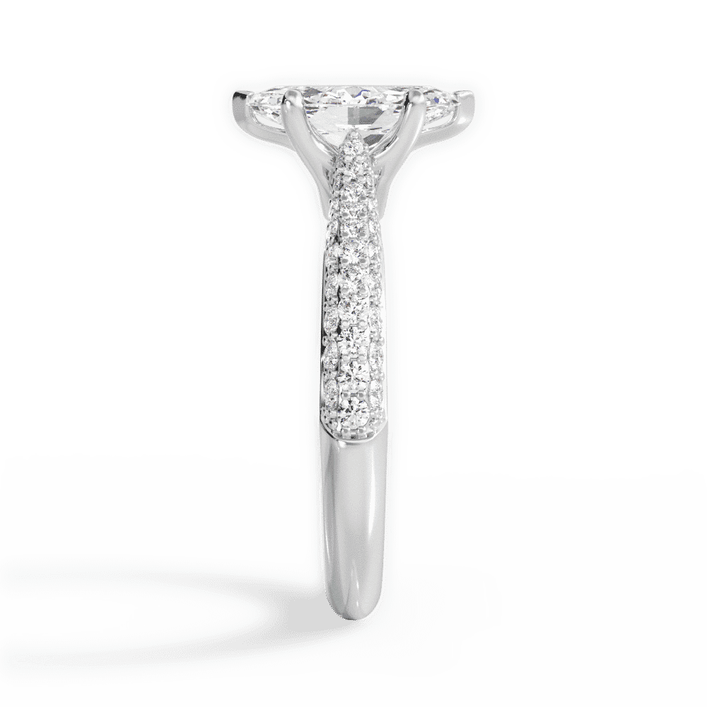 14kt White Gold/18kt White Gold/Platinum/marquise/perspective