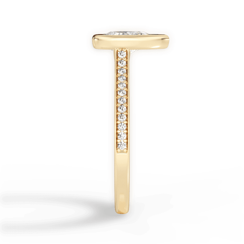 14kt Yellow Gold/18kt Yellow Gold/pear/perspective