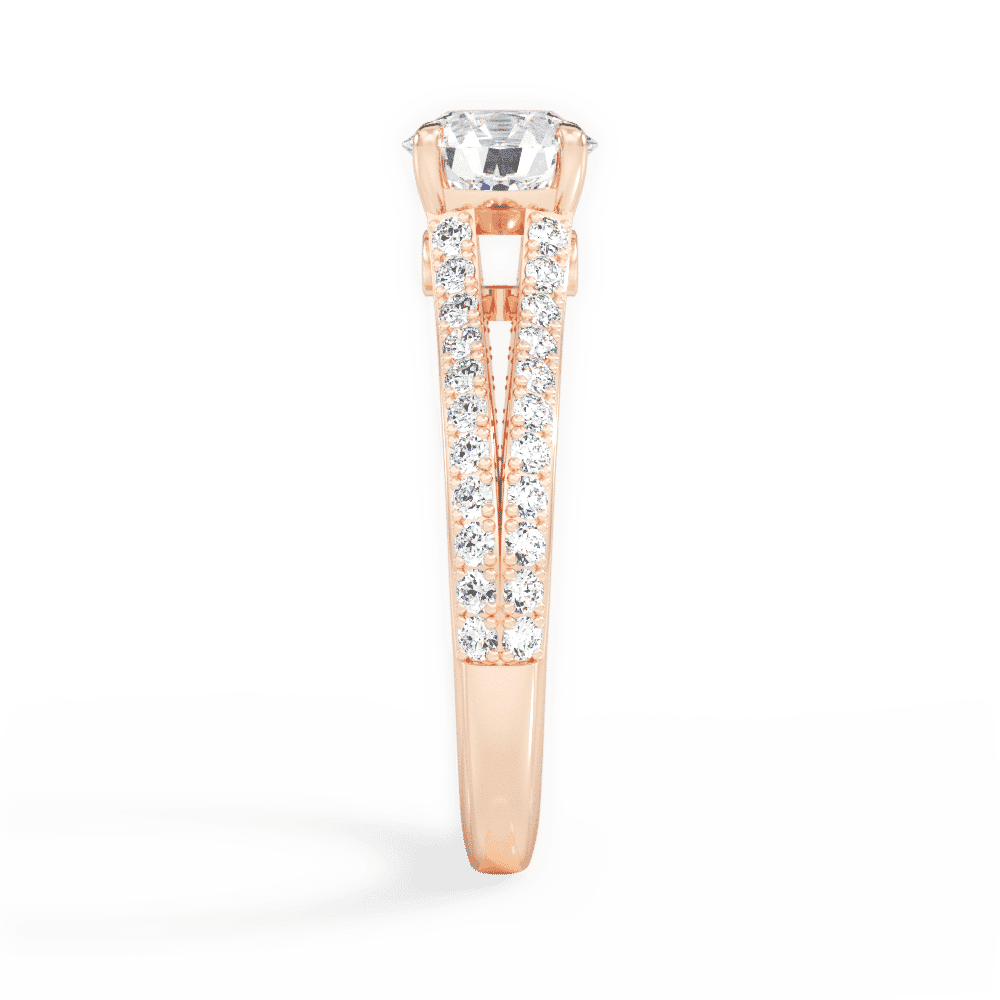 14kt Rose Gold/18kt Rose Gold/round/perspective