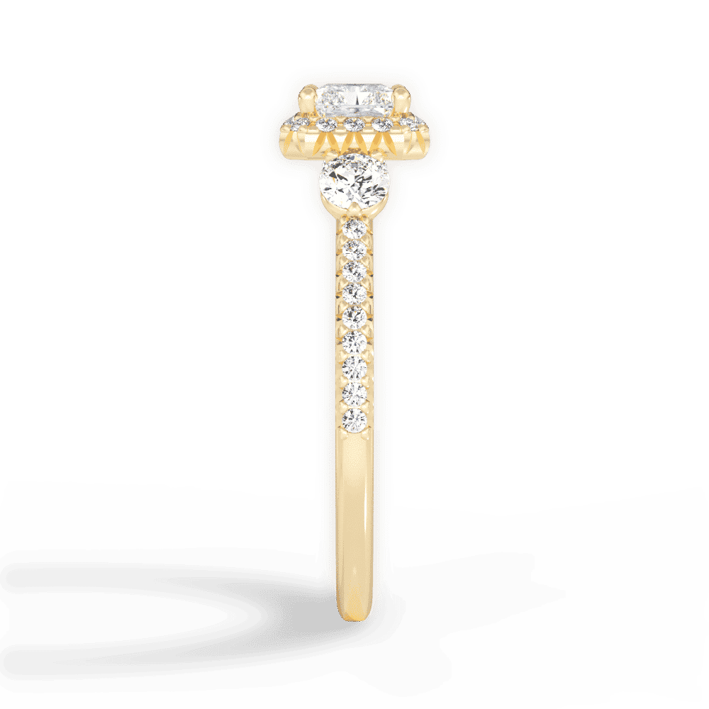 14kt Yellow Gold/18kt Yellow Gold/radiant/perspective