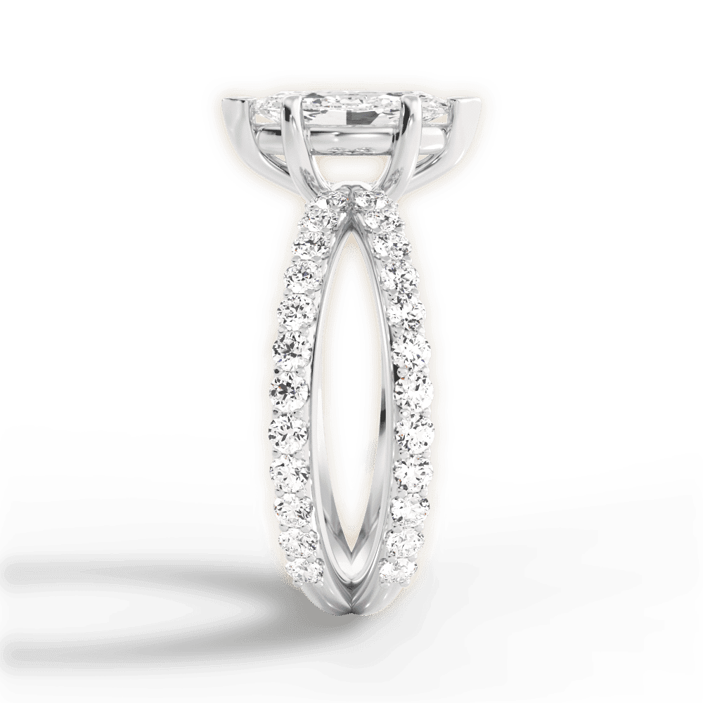 14kt White Gold/18kt White Gold/Platinum/marquise/perspective
