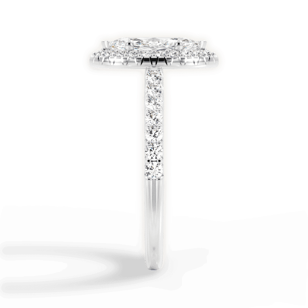 14kt White Gold/18kt White Gold/Platinum/marquise/perspective