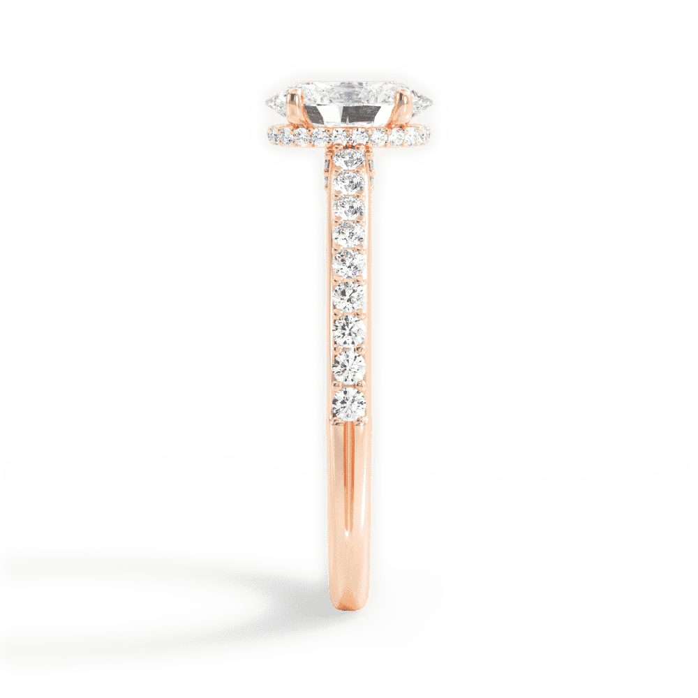 14kt Rose Gold/18kt Rose Gold/oval/perspective