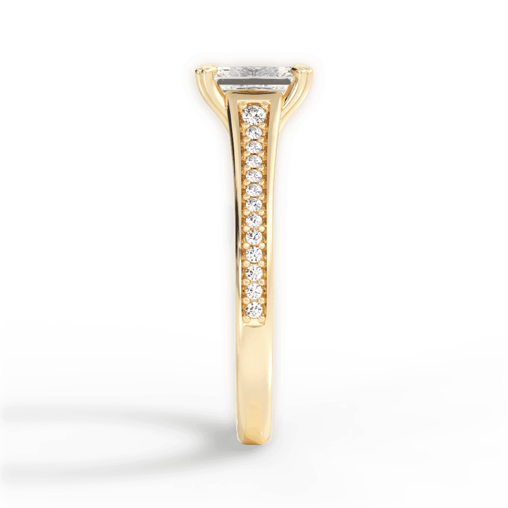 14kt Yellow Gold/18kt Yellow Gold/emerald/perspective