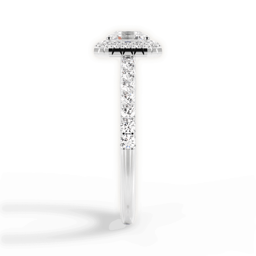14kt White Gold/18kt White Gold/Platinum/asscher/perspective