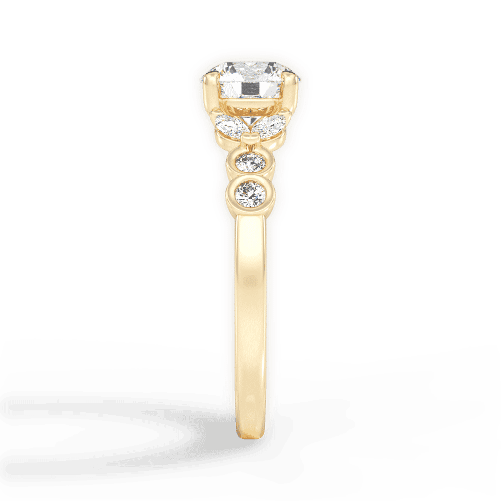 14kt Yellow Gold/18kt Yellow Gold/round/perspective