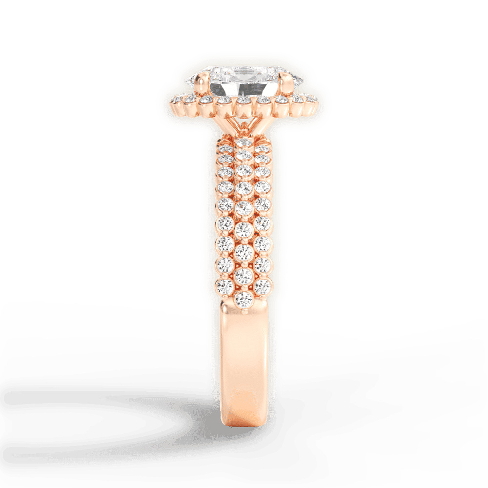 14kt Rose Gold/18kt Rose Gold/oval/perspective