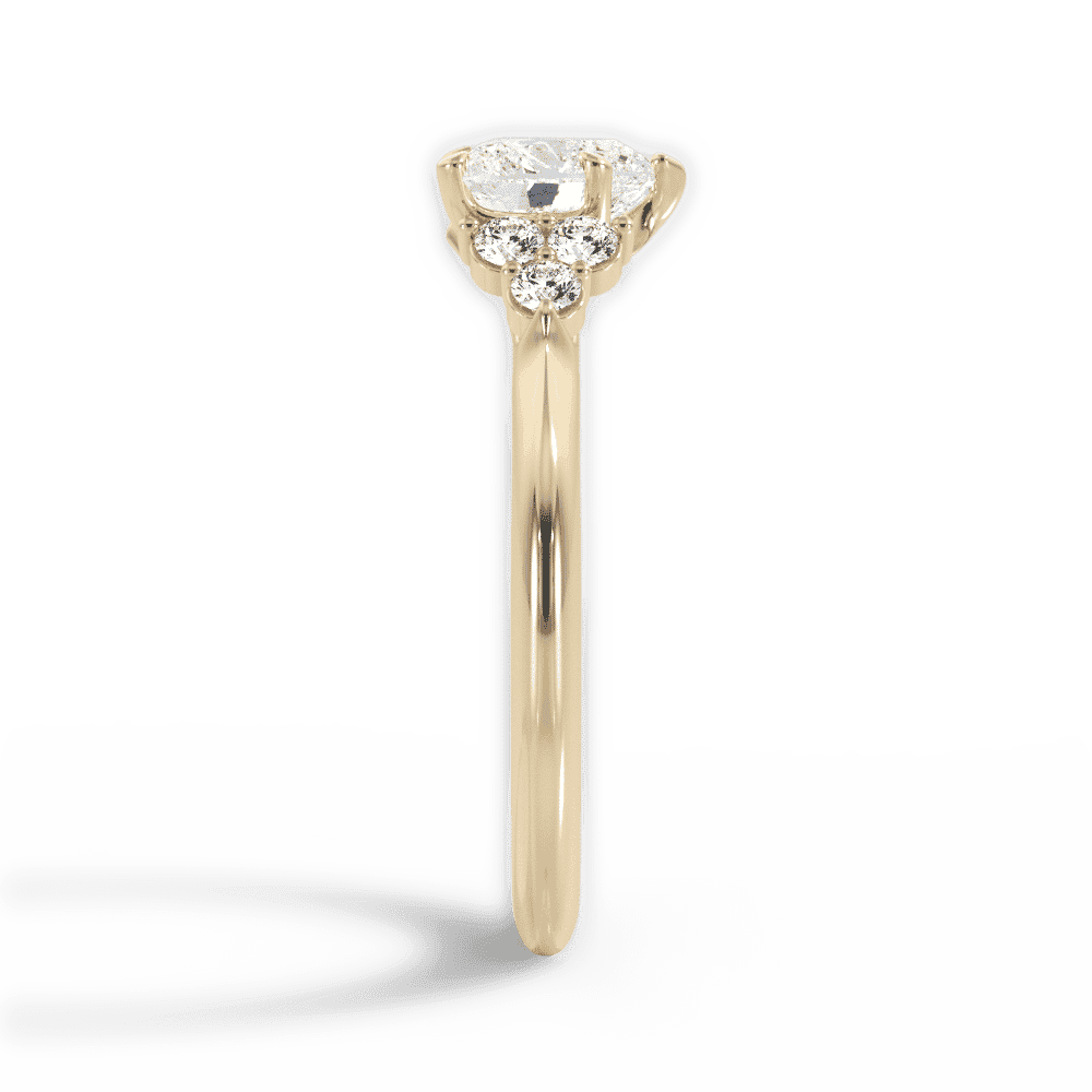 14kt Yellow Gold/18kt Yellow Gold/heart/perspective
