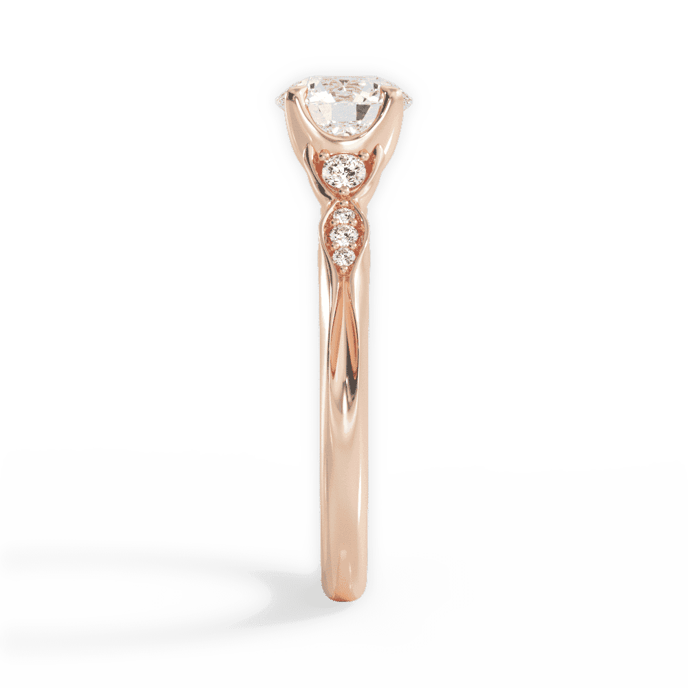 14kt Rose Gold/18kt Rose Gold/round/perspective