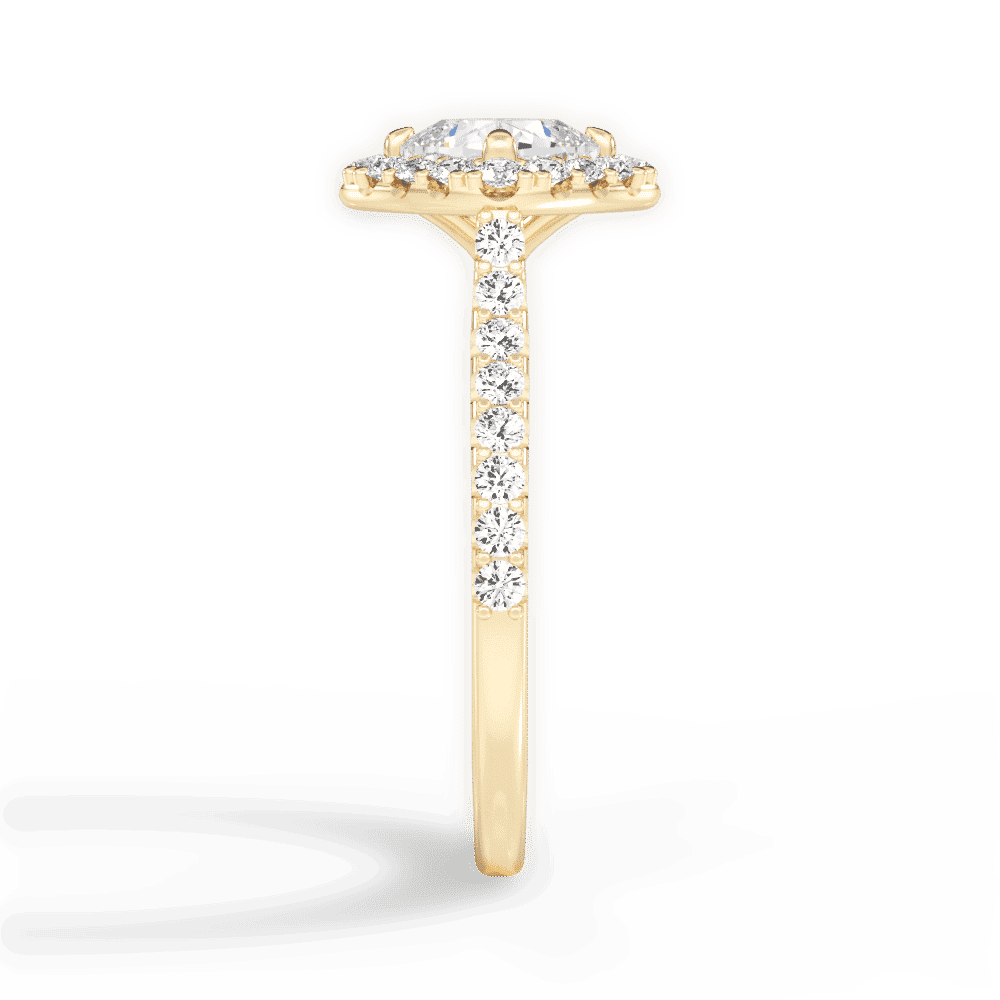 14kt Yellow Gold/18kt Yellow Gold/cushion/perspective