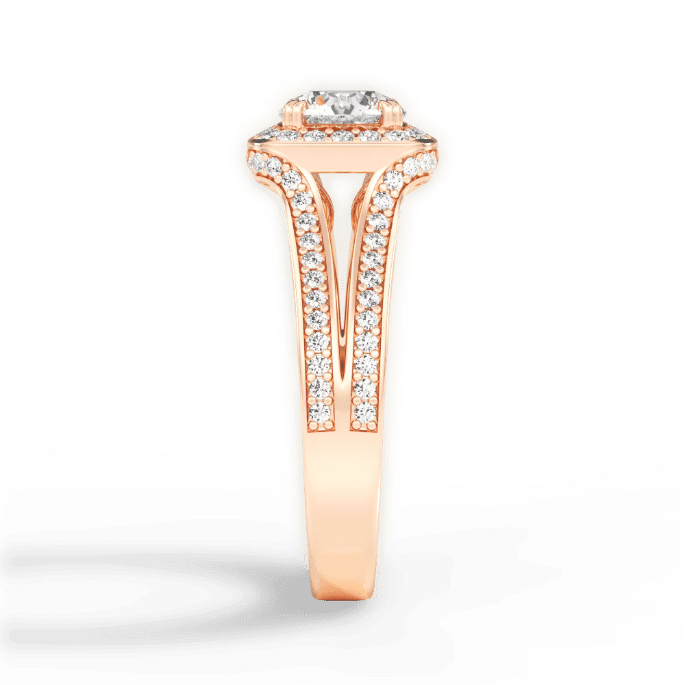 14kt Rose Gold/18kt Rose Gold/round/perspective